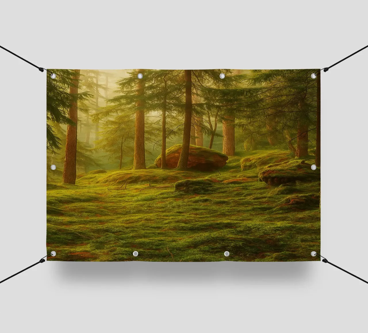 moost forrest view retro photography telo in pvc da viantishop