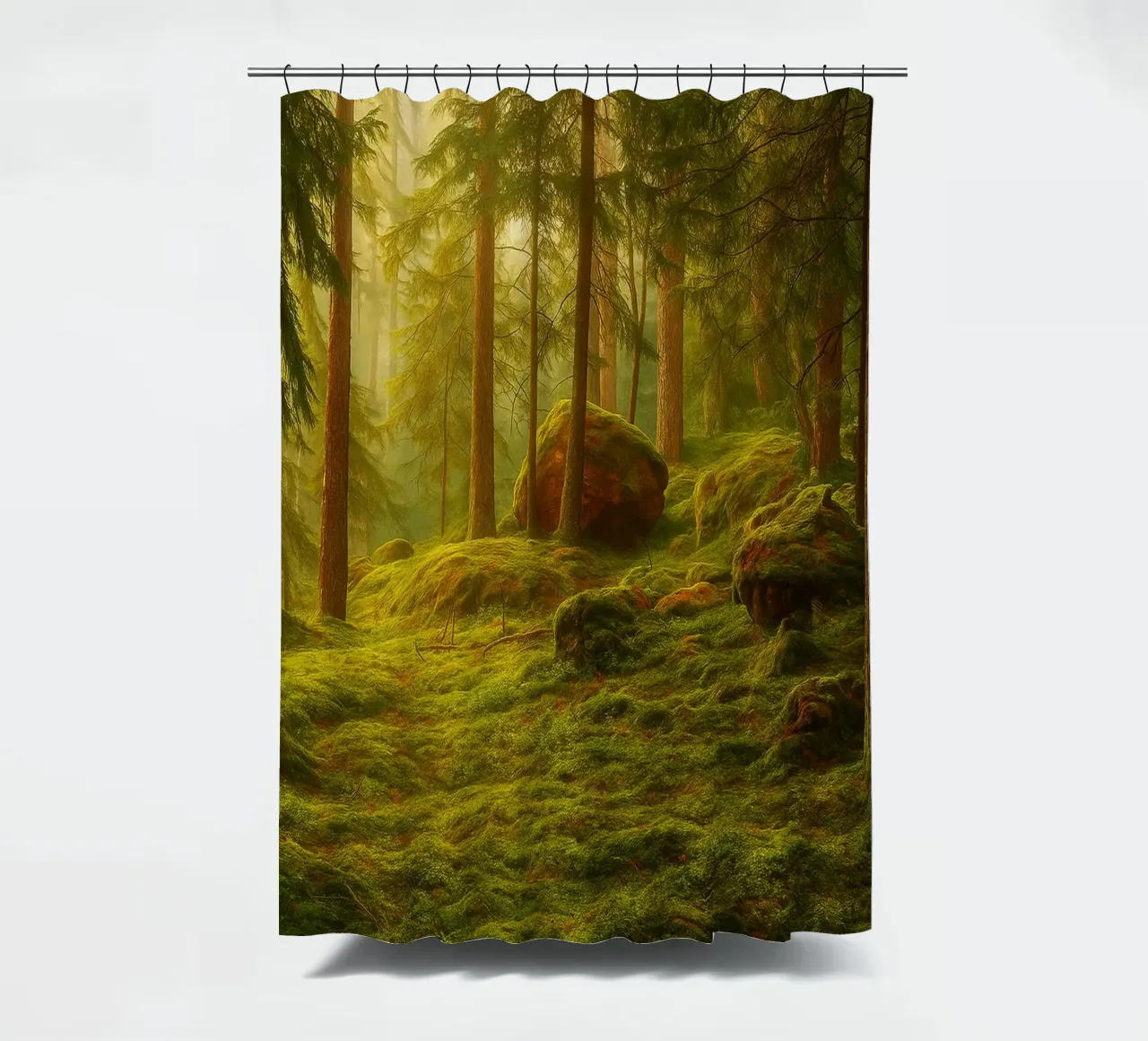 moost forrest view retro photography tenda da doccia da viantishop