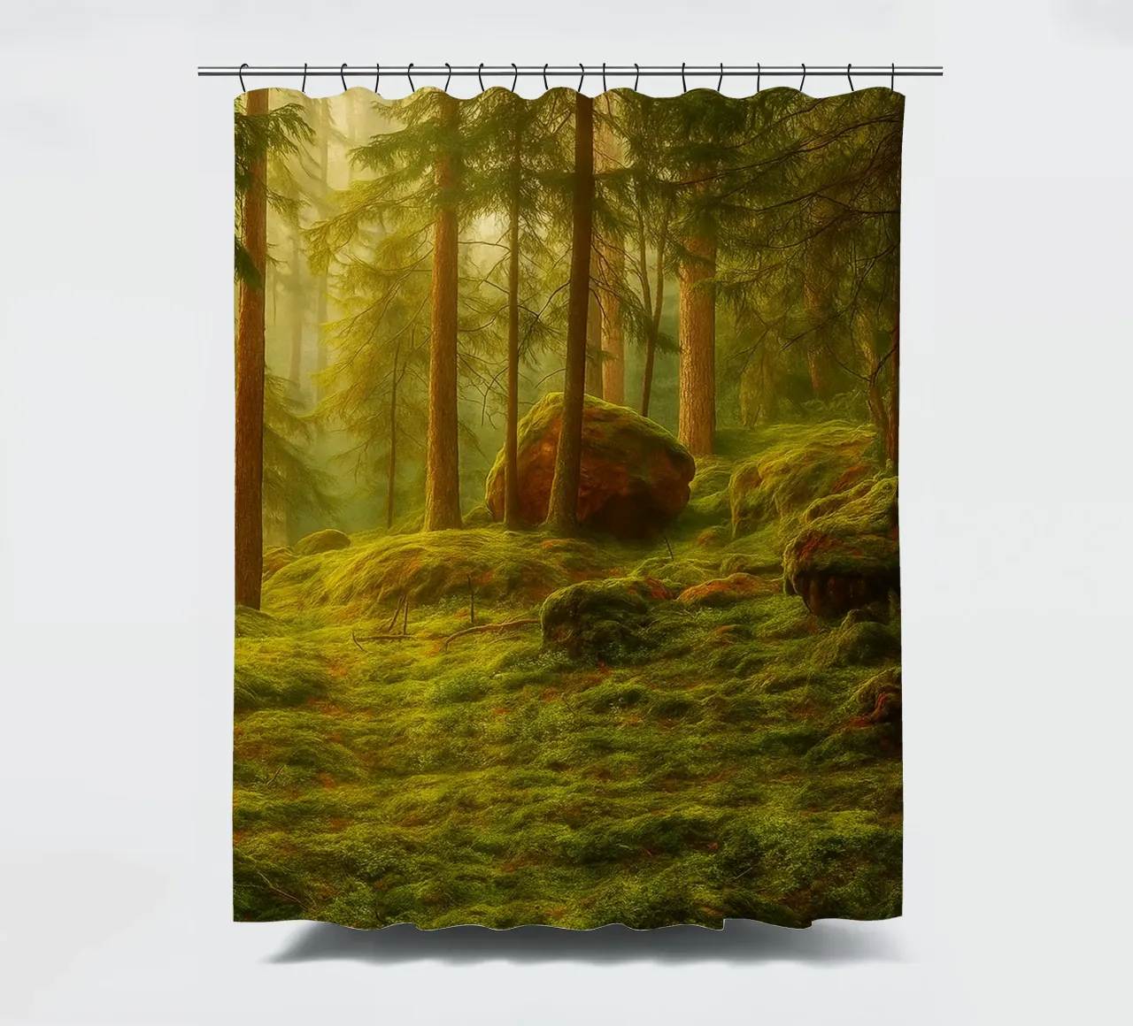 moost forrest view retro photography tenda da doccia da viantishop