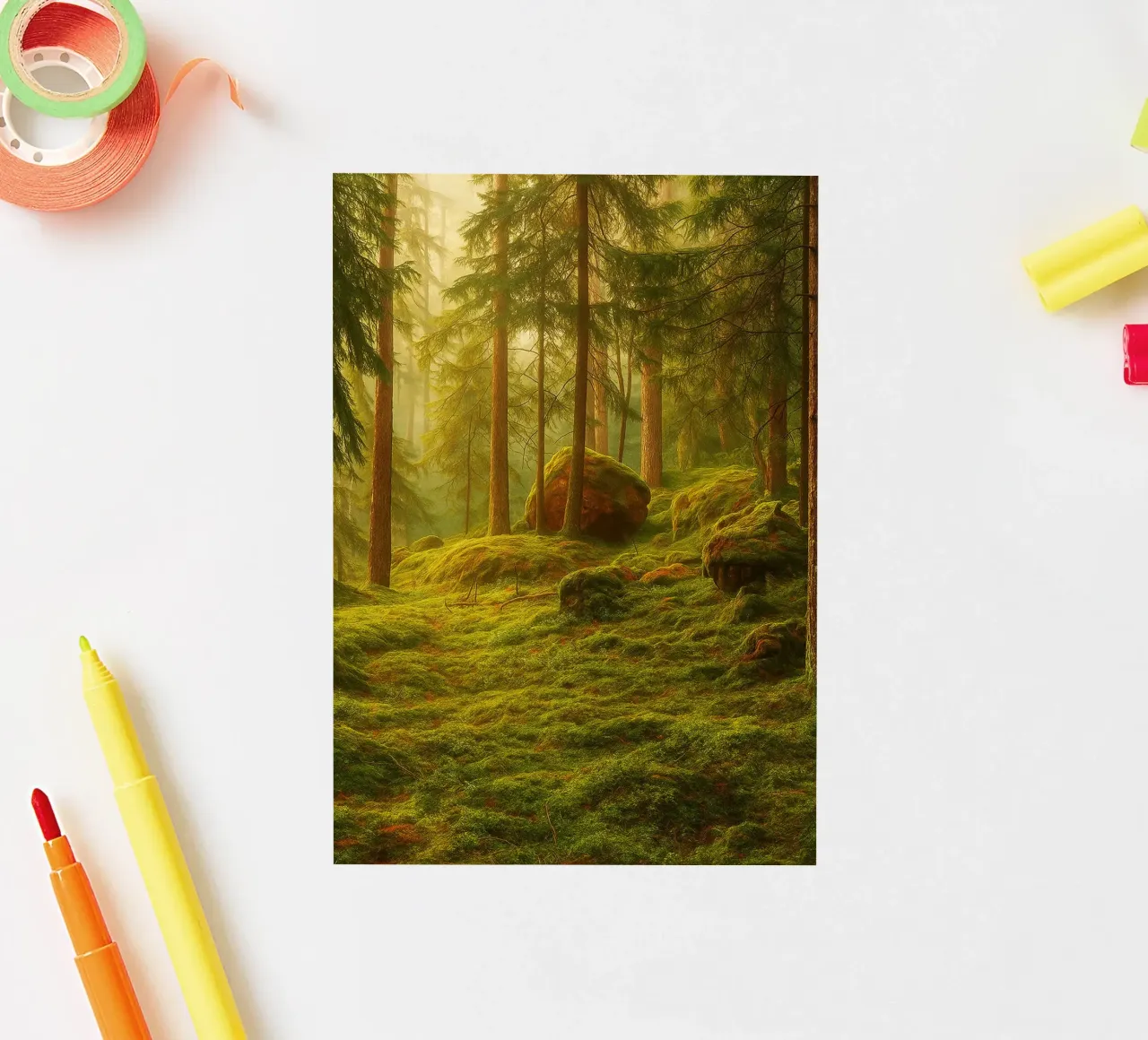moost forrest view retro photography adesivo da viantishop