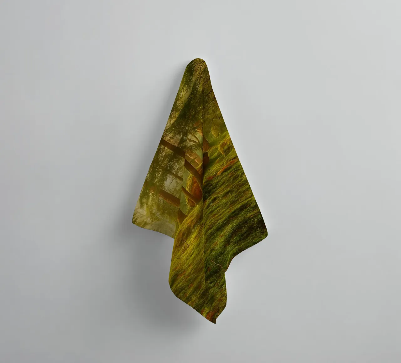 moost forrest view retro photography asciugamano da bagno da viantishop