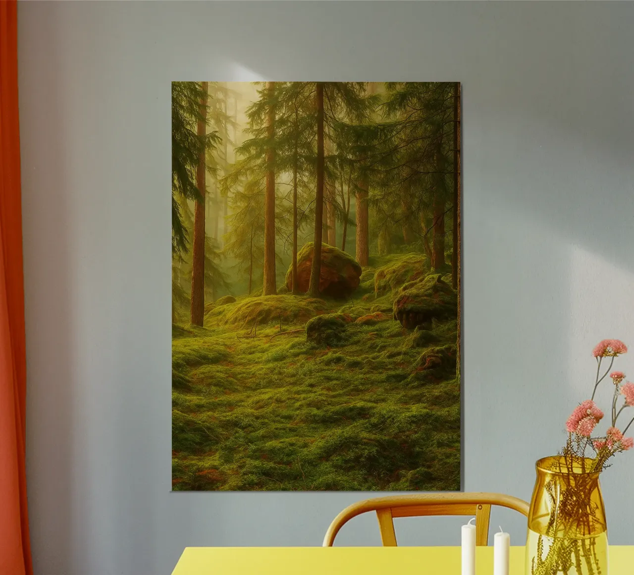 moost forrest view retro photography poster da viantishop