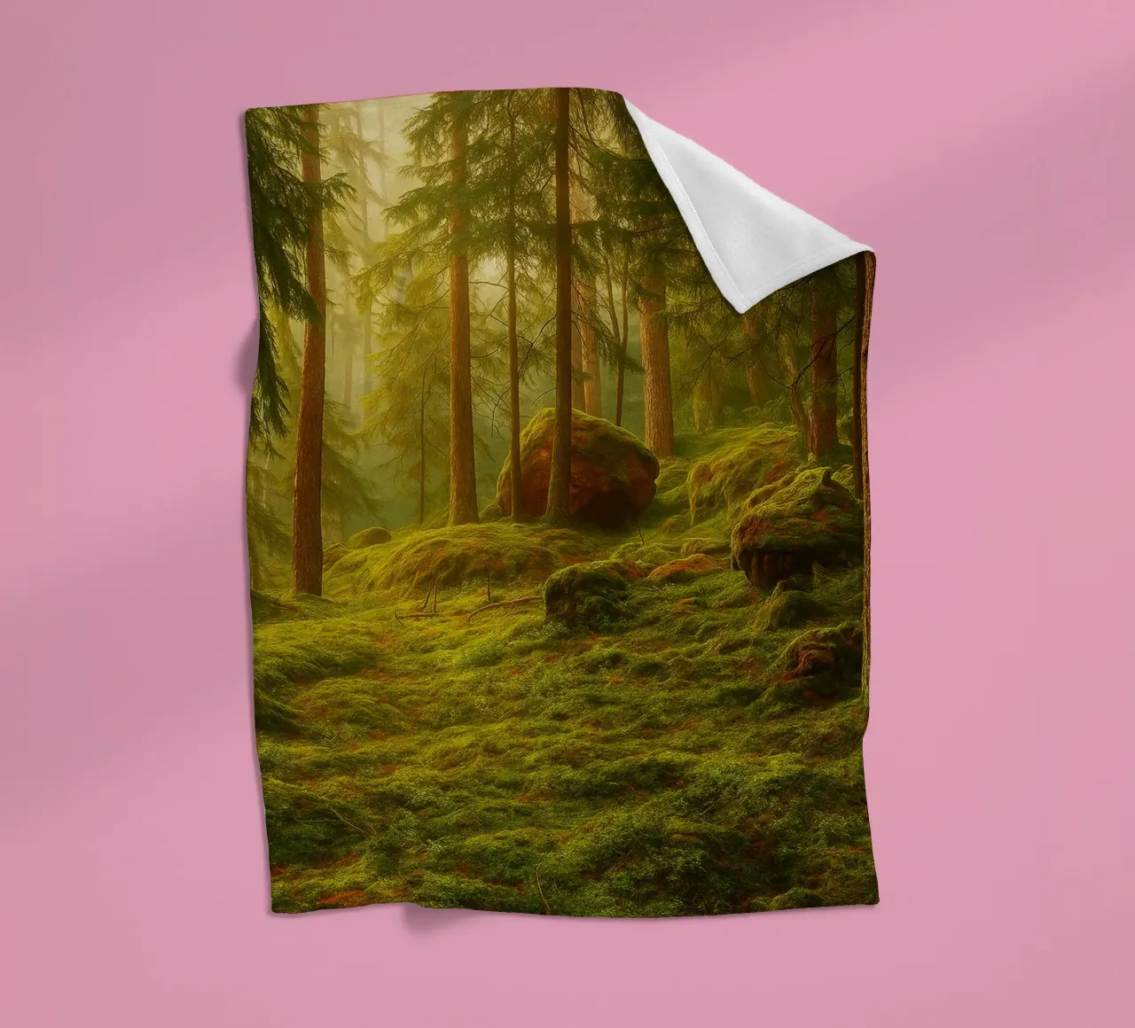 moost forrest view retro photography coperta in pile da viantishop