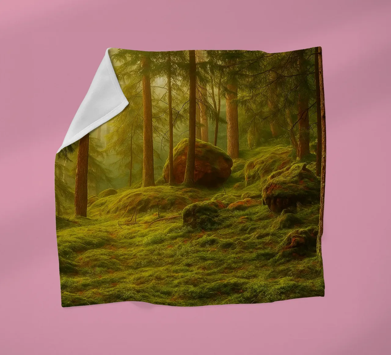 moost forrest view retro photography coperta in pile da viantishop