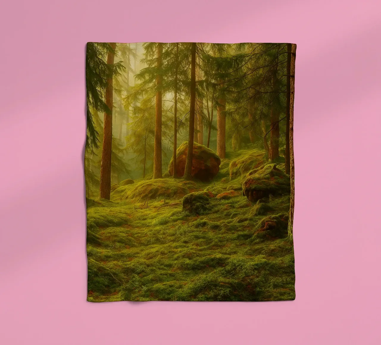 moost forrest view retro photography coperta in pile da viantishop