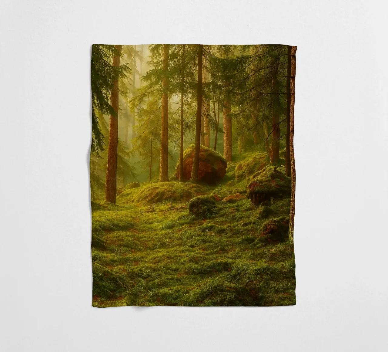 moost forrest view retro photography coperta in pile da viantishop