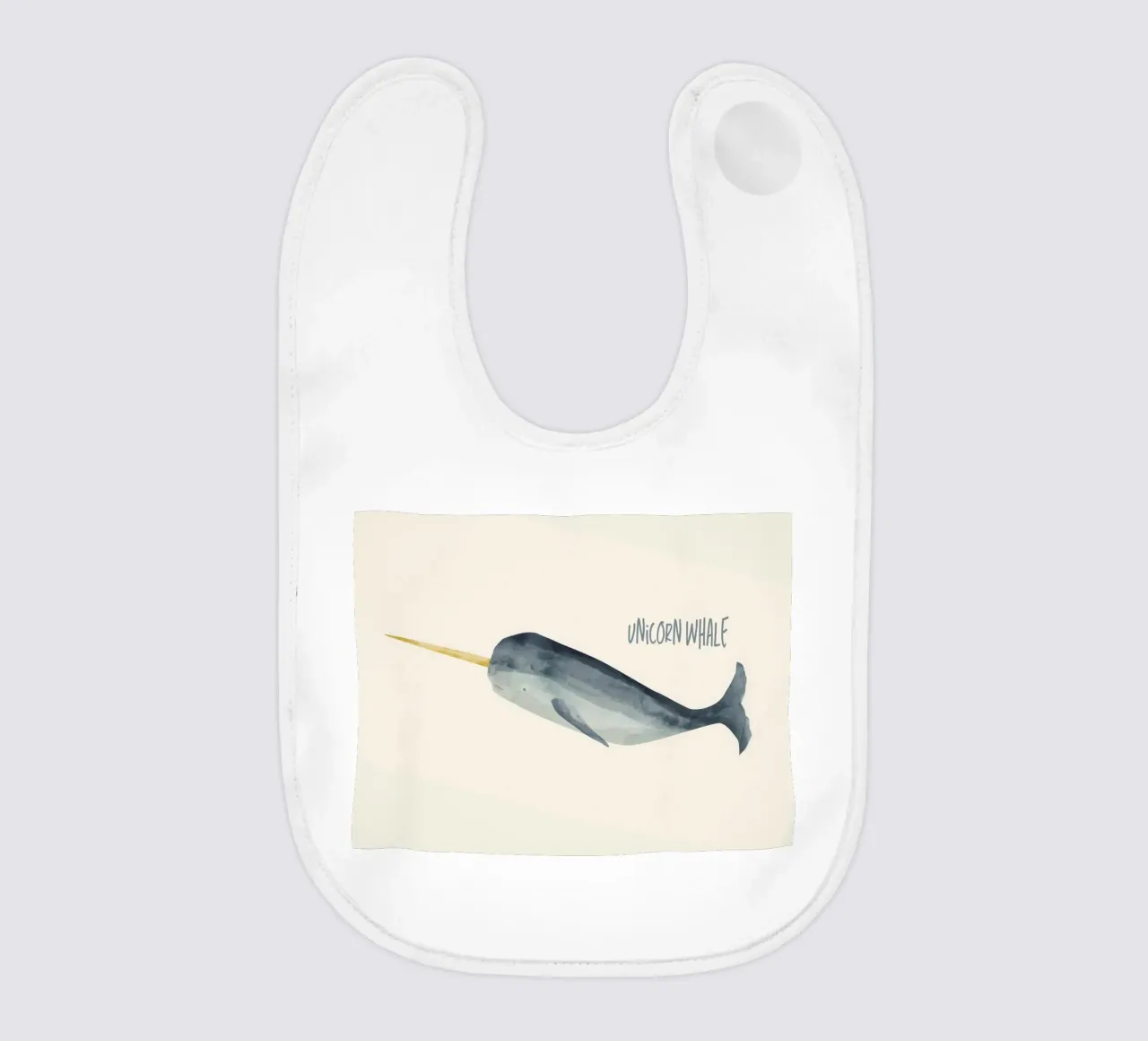 Unicorn whale bavaglino da Indigo Rain