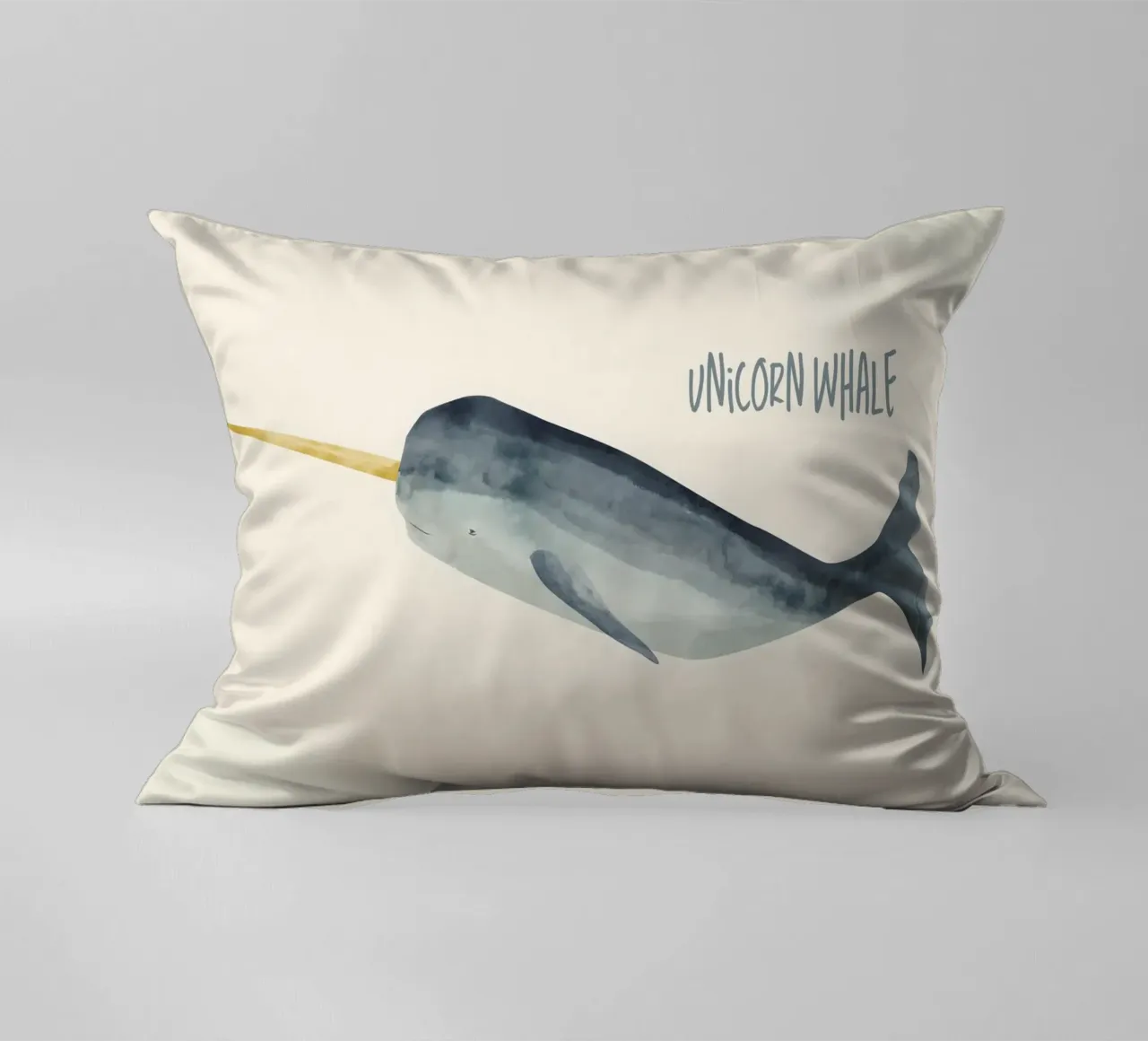 Unicorn whale cuscino da Indigo Rain