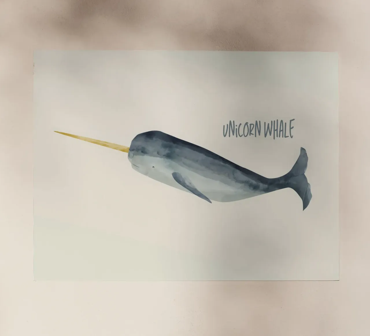 Unicorn whale pellicola backlit da Indigo Rain
