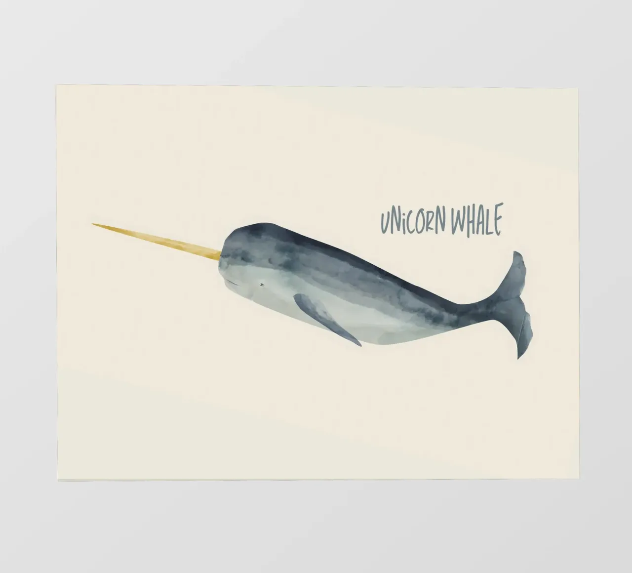 Unicorn whale pellicola backlit da Indigo Rain