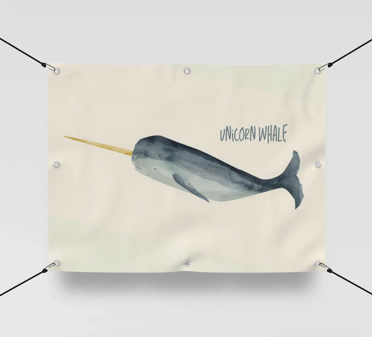 Unicorn whale telo in pvc da Indigo Rain