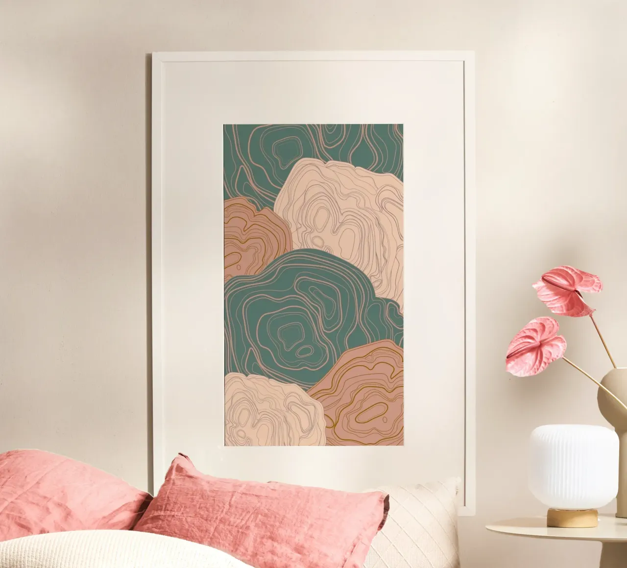 random line color poster by lily