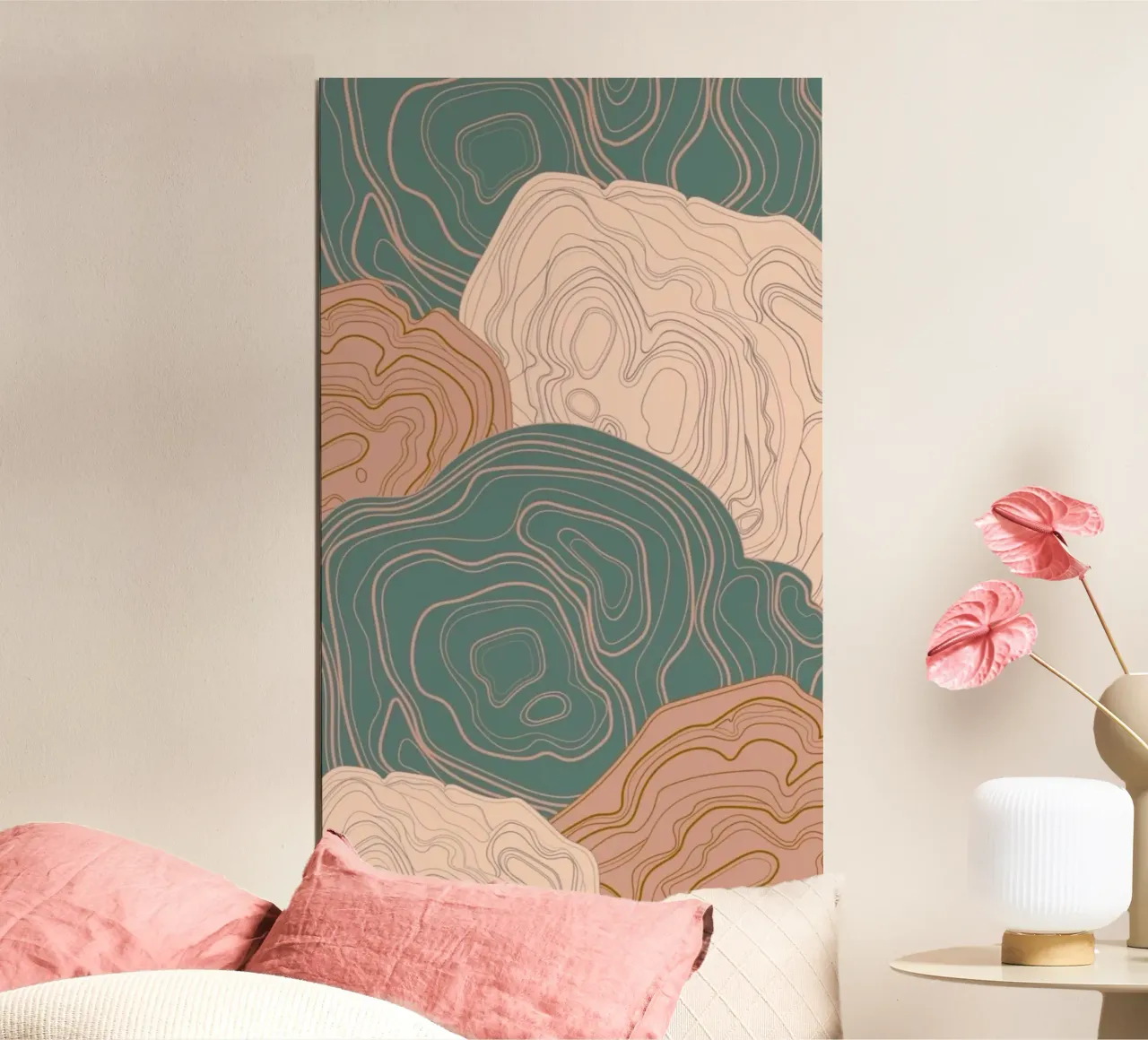 random line color poster by lily