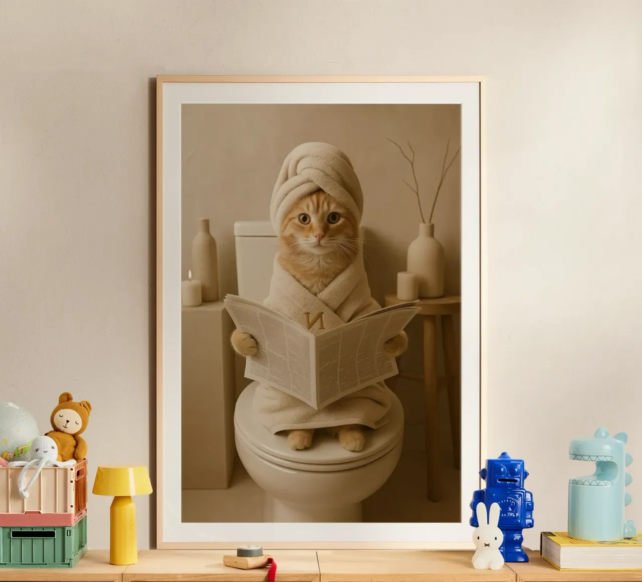 shower on toilet poster da Good days