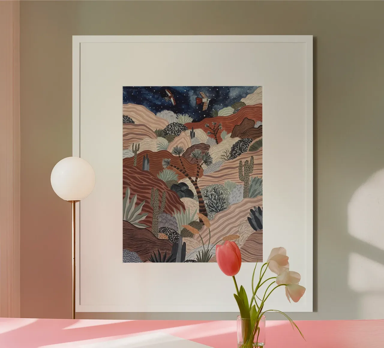 line color nature poster da lily