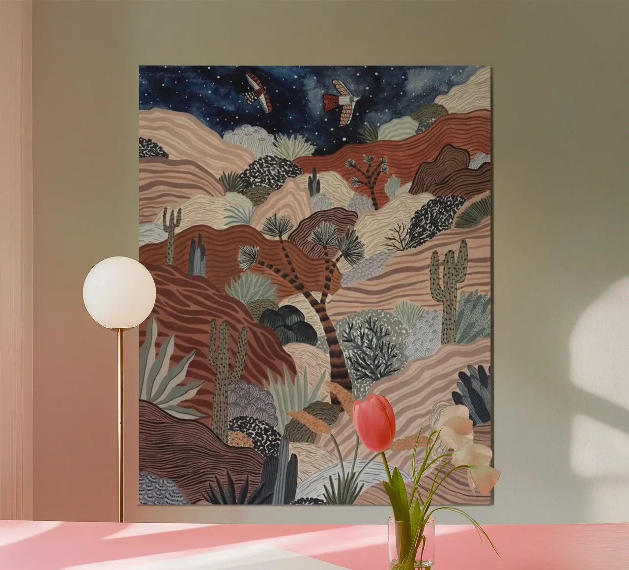 line color nature poster da lily