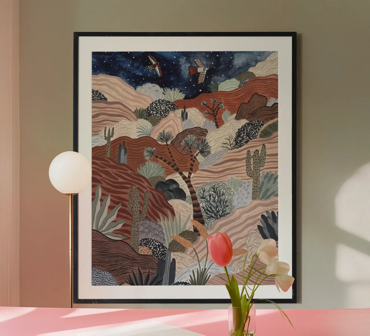 line color nature poster da lily