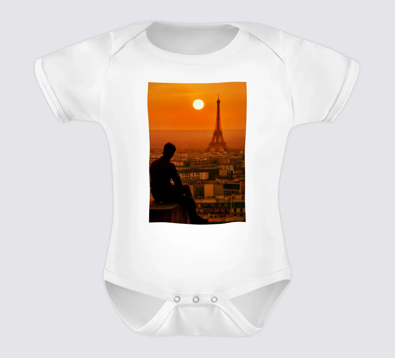 vue de paris l'après-midi photographie retro body bébé de viantishop