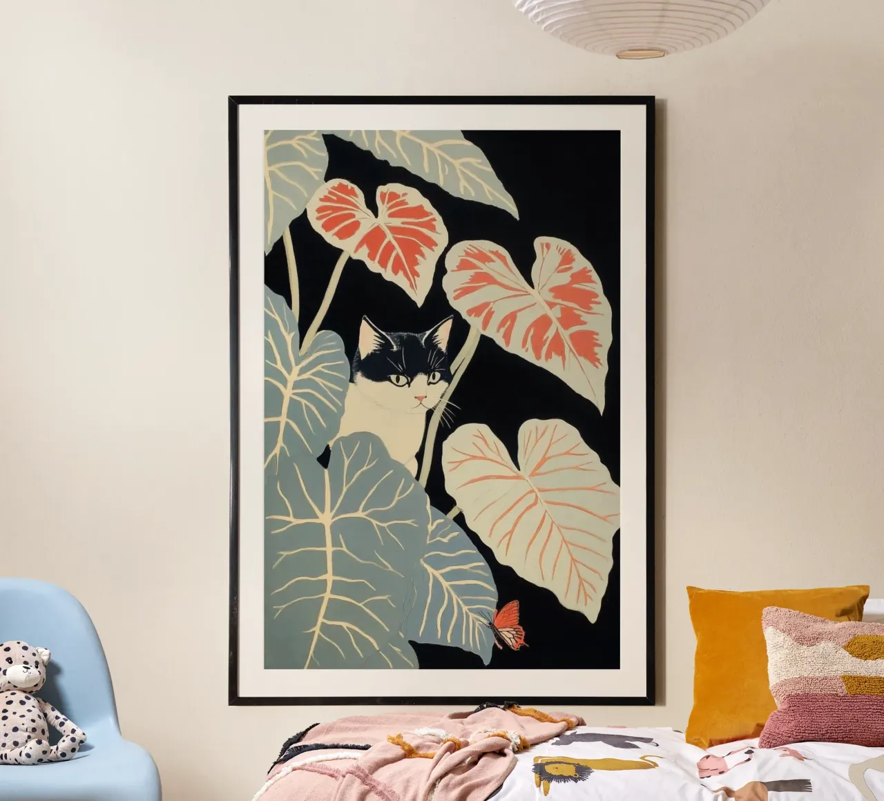 cat anh leaf poster da lily
