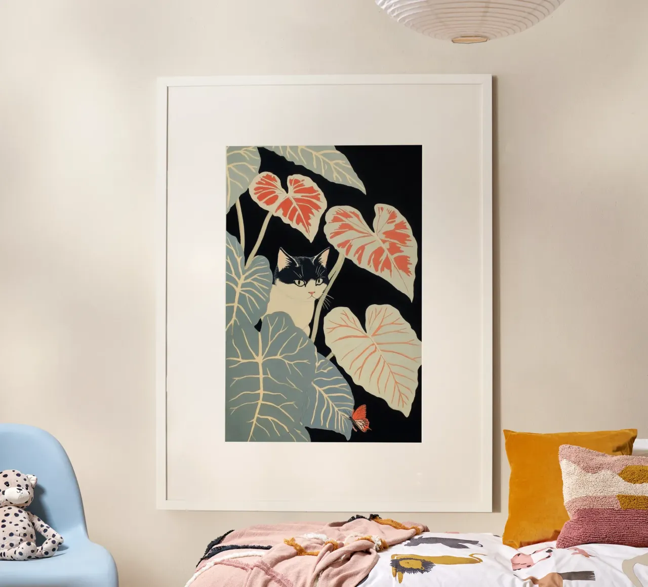 cat anh leaf poster da lily