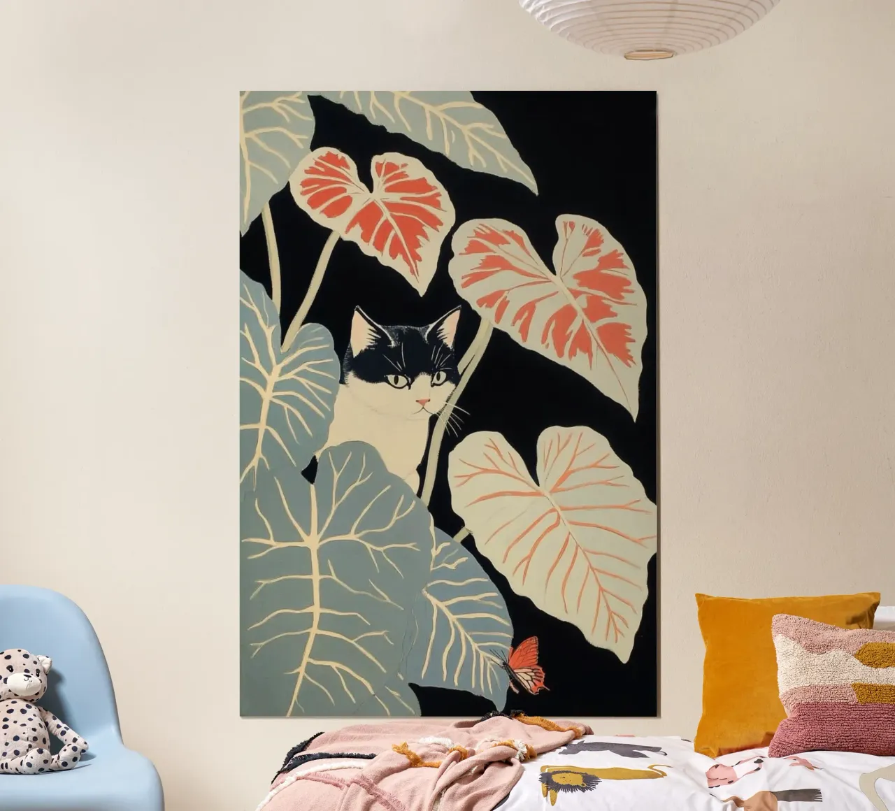 cat anh leaf poster da lily