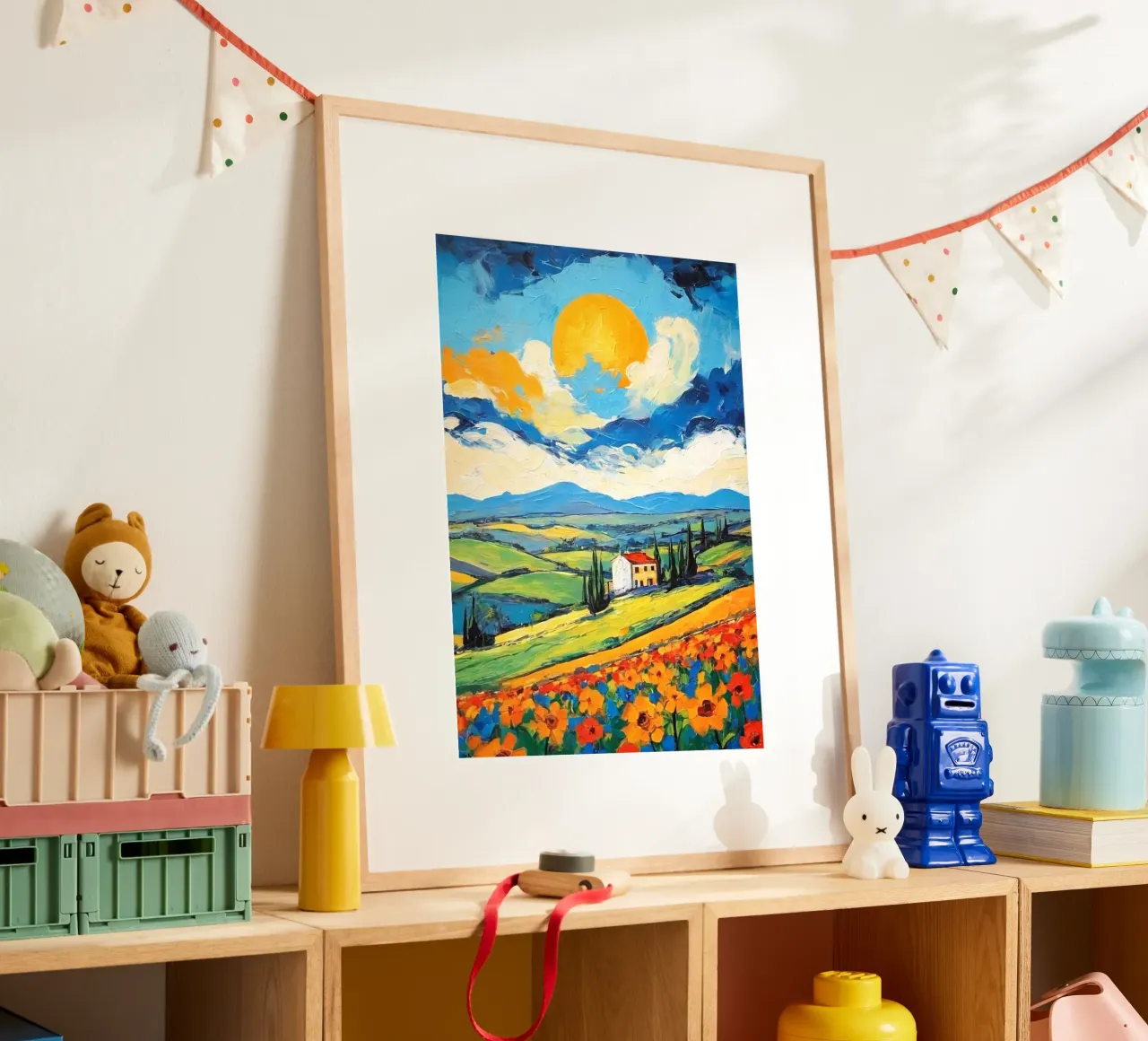sun on hill poster da lily