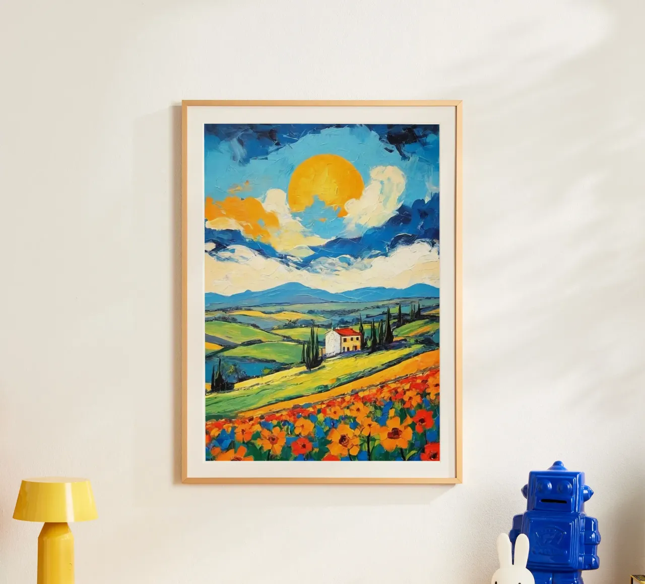 sun on hill poster da lily
