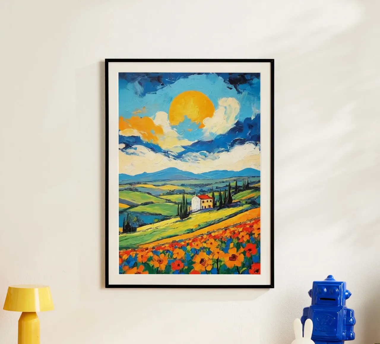 sun on hill poster da lily