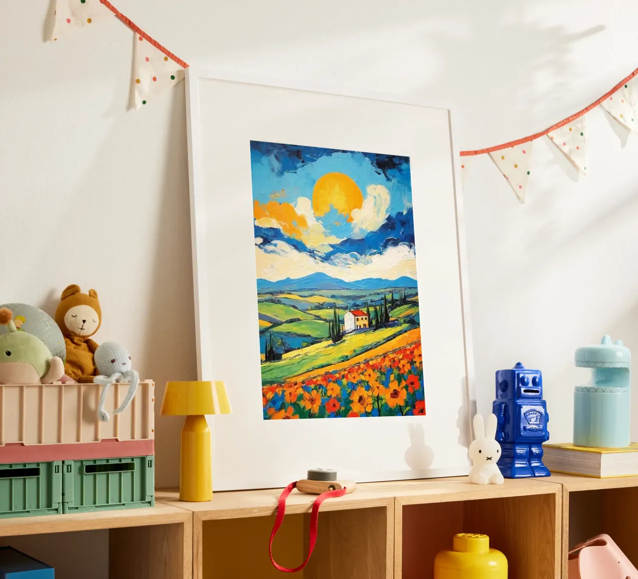 sun on hill poster da lily