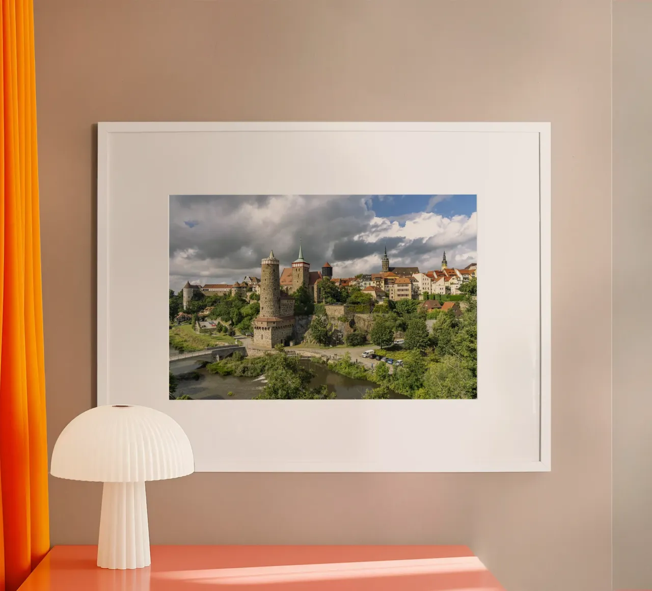 Bautzen poster con telaio in plastica da Reisefotografie - Bilder aus aller Welt