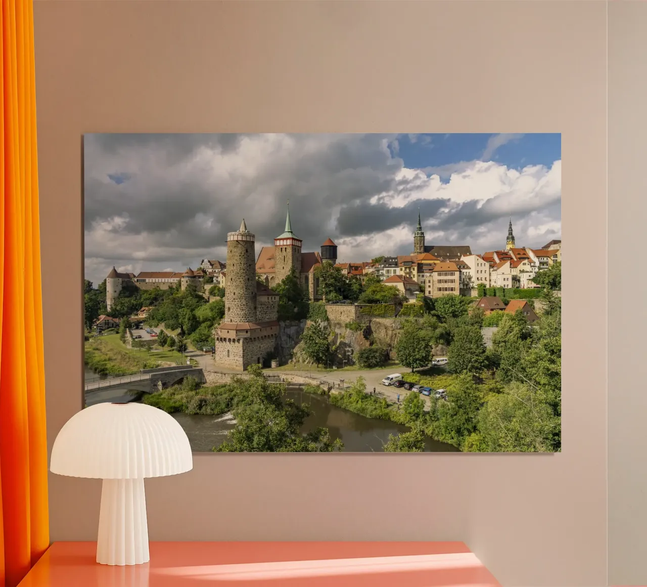 Bautzen poster con telaio in plastica da Reisefotografie - Bilder aus aller Welt