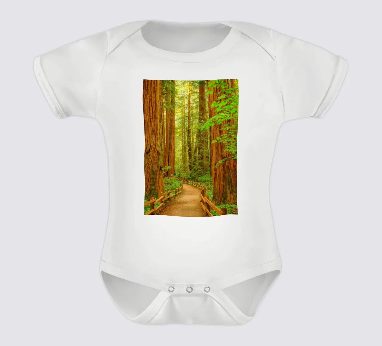route dans la forêt vue rétro photographie body bébé de viantishop
