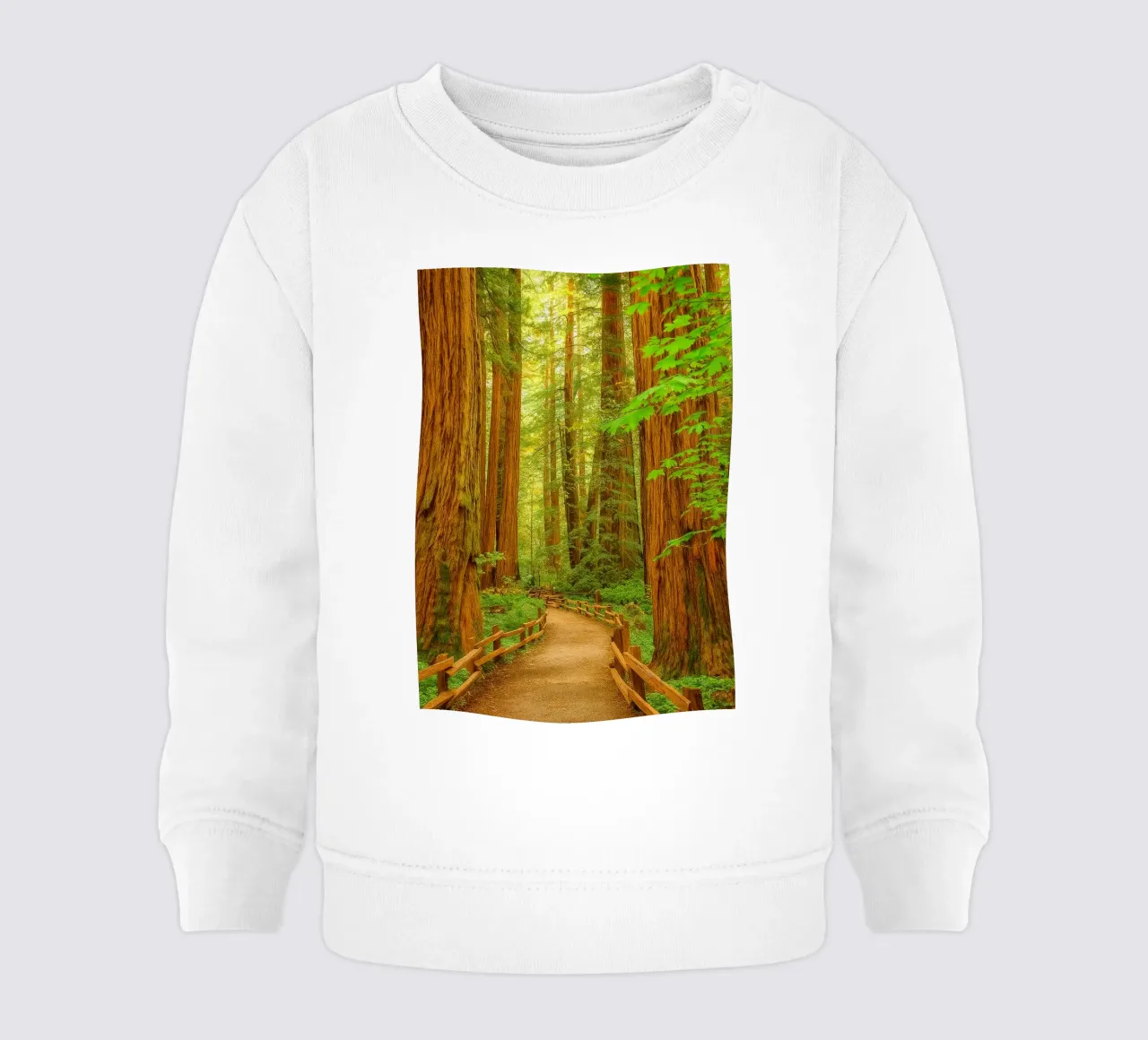 route dans la forêt vue rétro photographie sweat pour bébé de viantishop