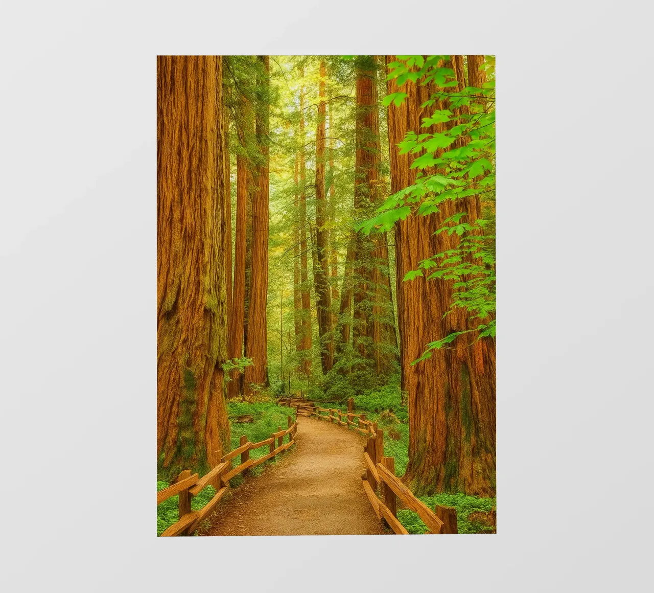 route dans la forêt vue rétro photographie bâche pvc de viantishop