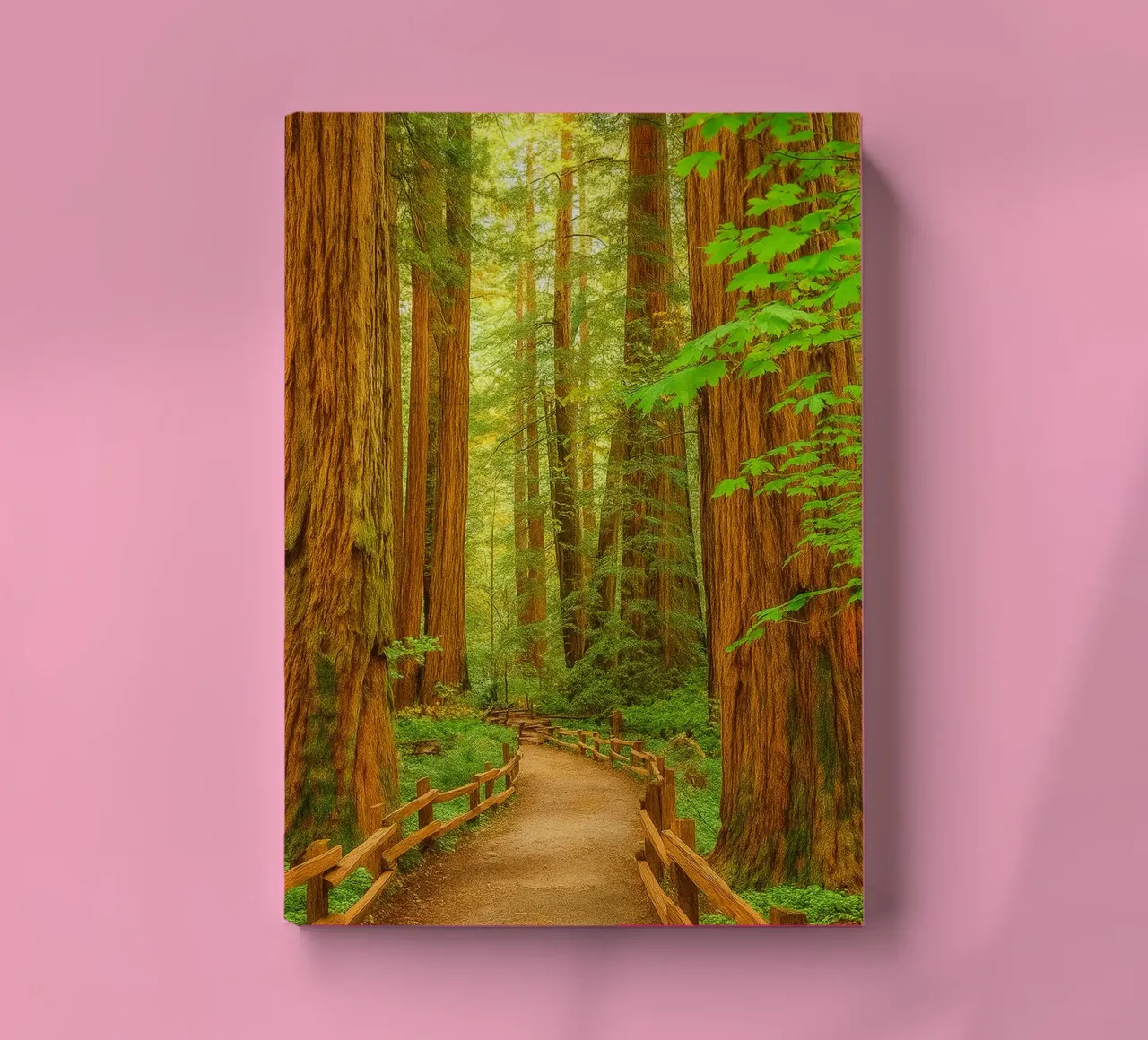 weg in het bos kijk retro fotografie notitieboek van viantishop