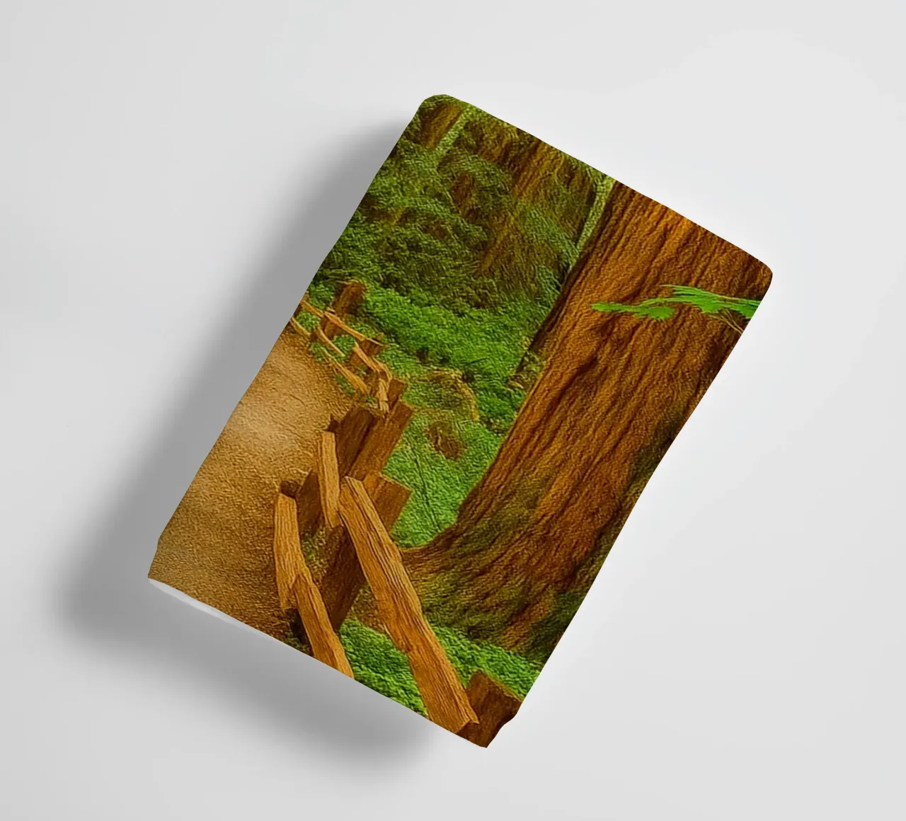 road in the forrest view retro photography towel by viantishop