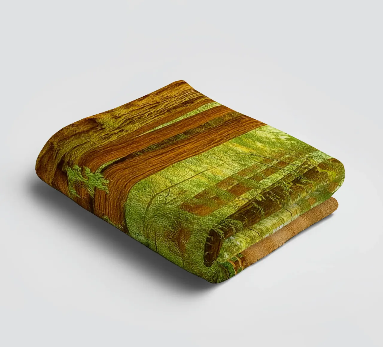 strada nella foresta vista fotografia retrò asciugamano da bagno da viantishop