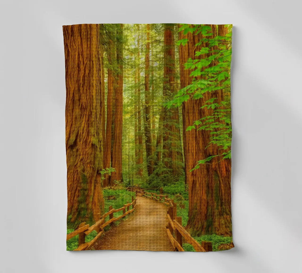 straße im wald ansicht retro fotografie Geschirrtuch von viantishop