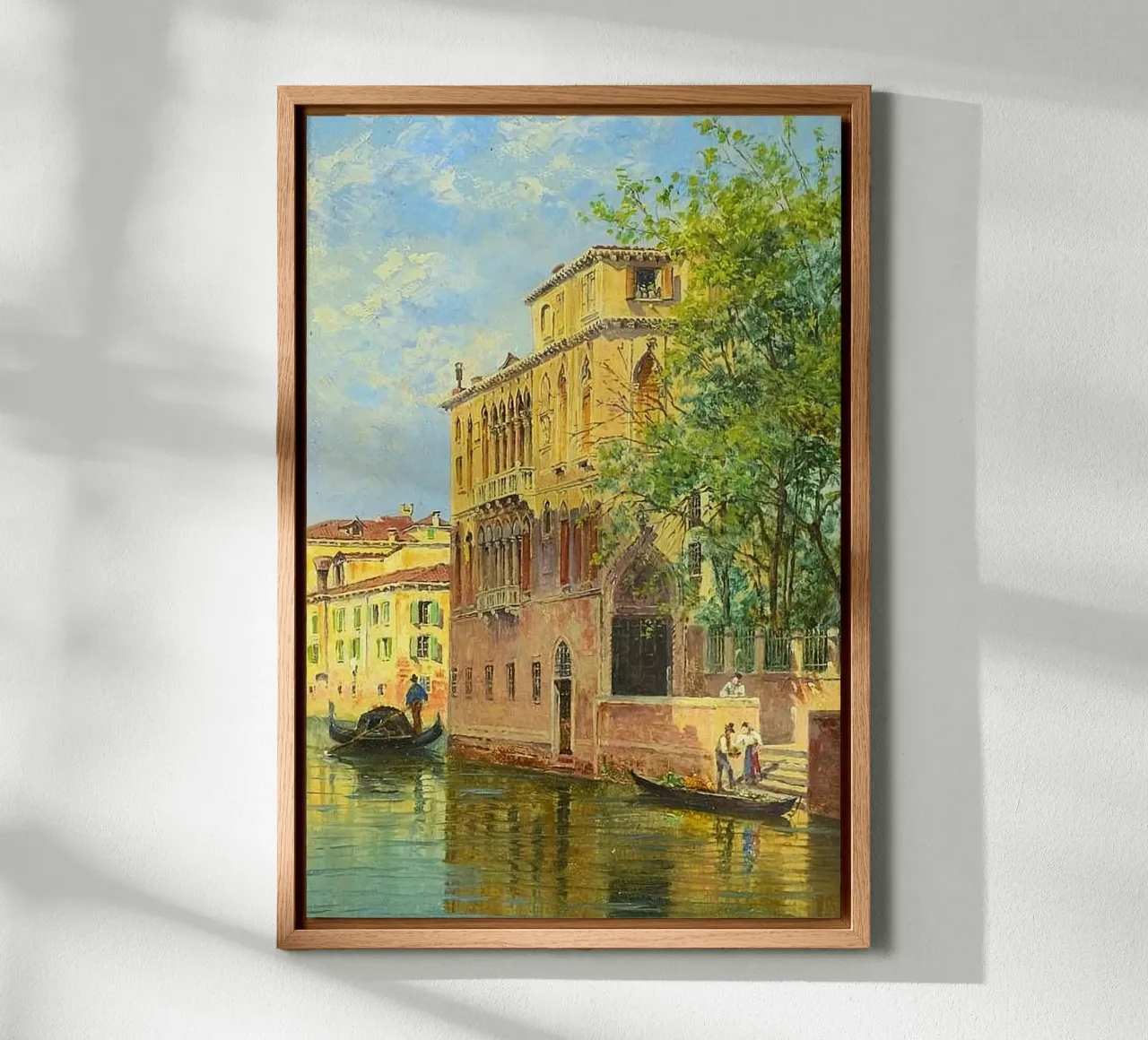 old architect canvas with Floater frame by lily