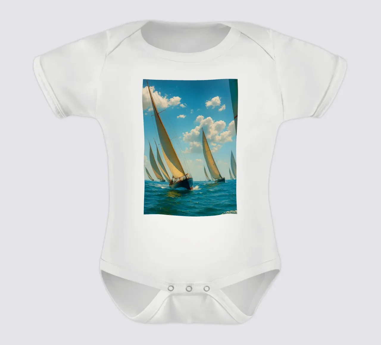 vue d'un voilier photographie rétro body bébé de viantishop