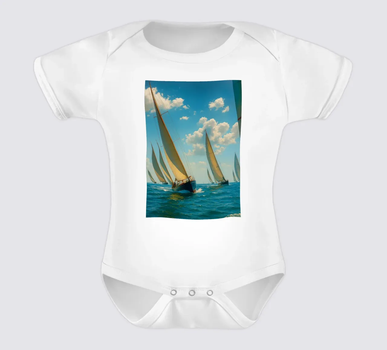 vue d'un voilier photographie rétro body bébé de viantishop