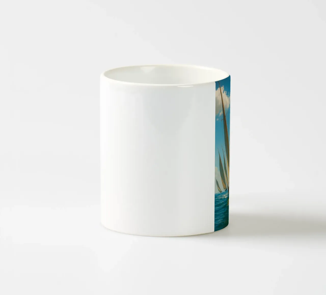 vue d'un voilier photographie rétro mug en céramique de viantishop