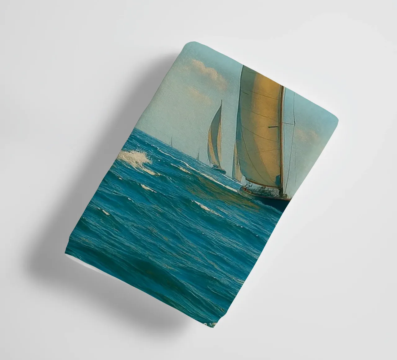 vue d'un voilier photographie rétro serviette de bain de viantishop