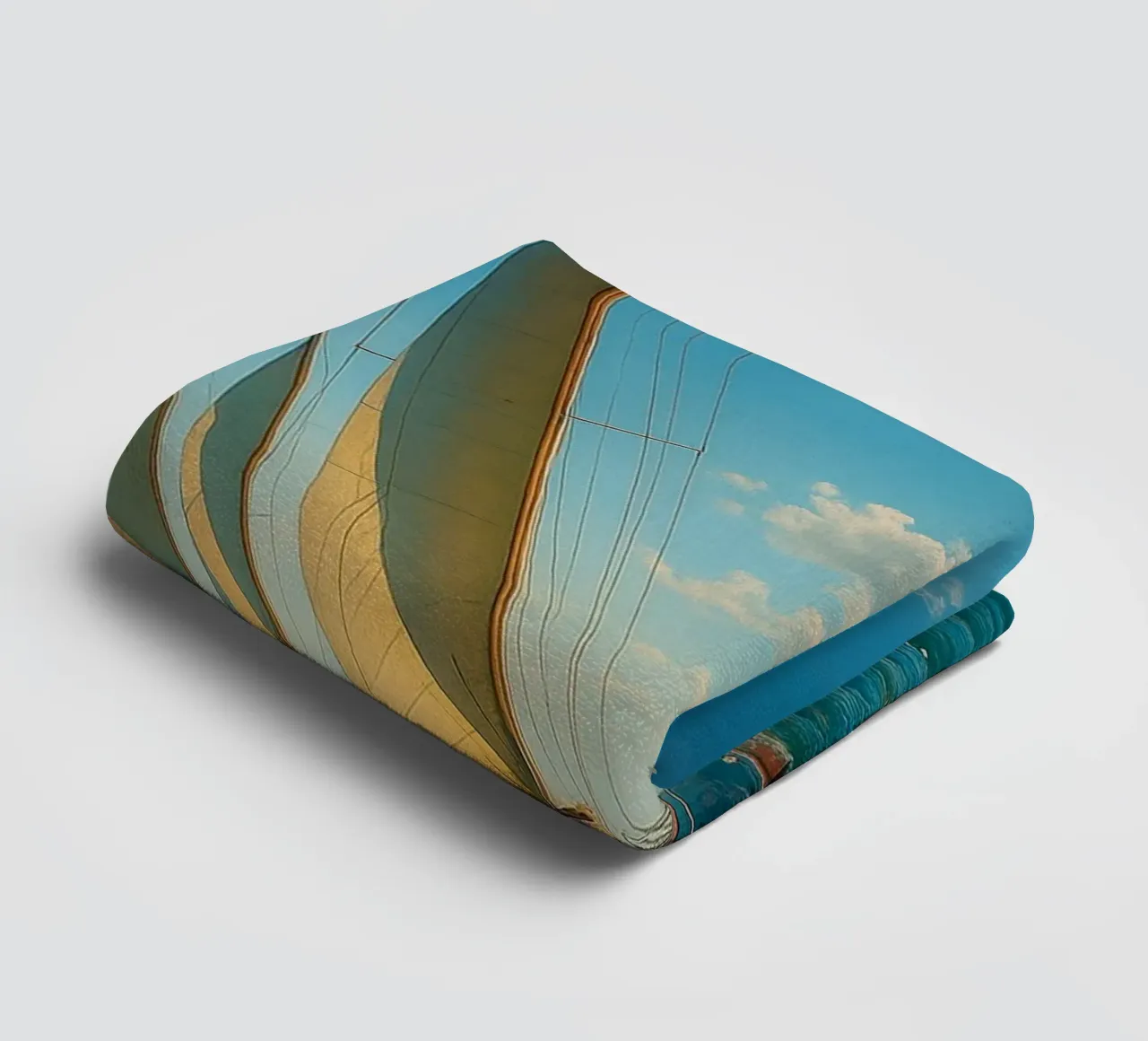 vue d'un voilier photographie rétro serviette de bain de viantishop