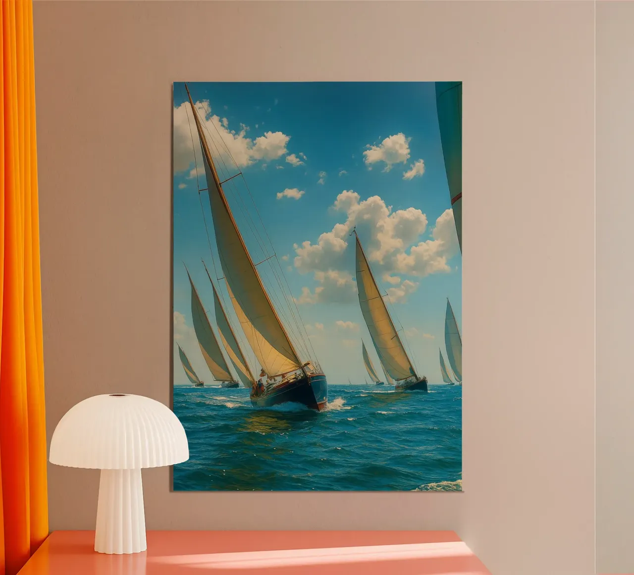 vue d'un voilier photographie rétro hahnemühle de viantishop