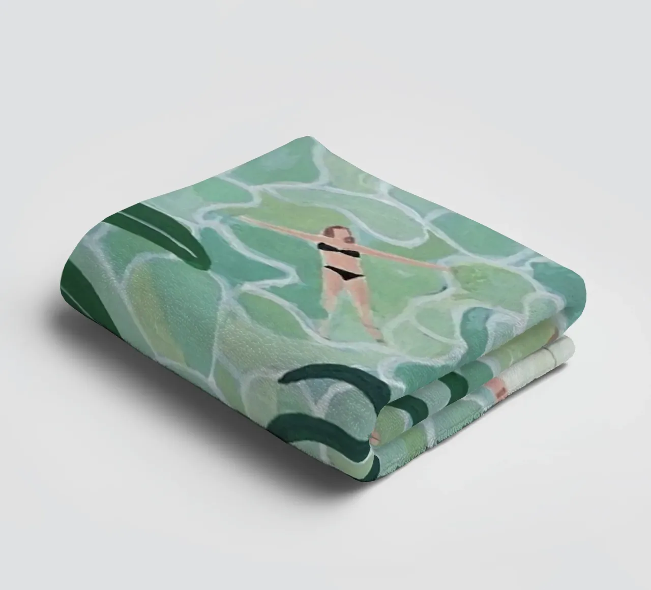 swimming in pool asciugamano da bagno da Good days