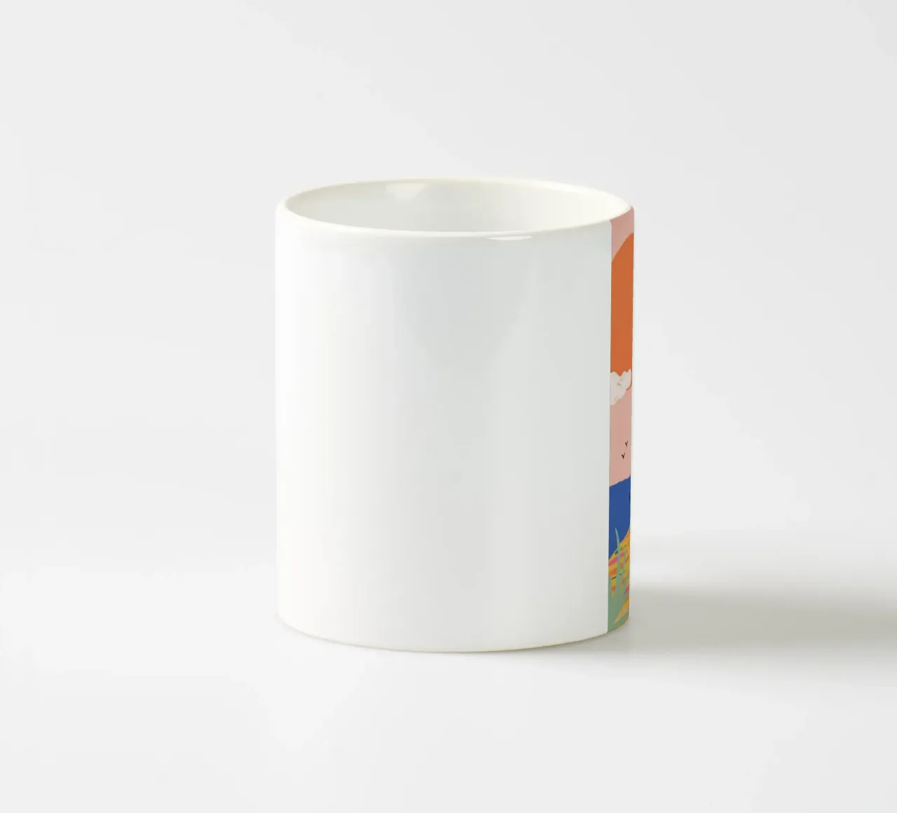 line palm and sunset tazza in ceramica da Good days