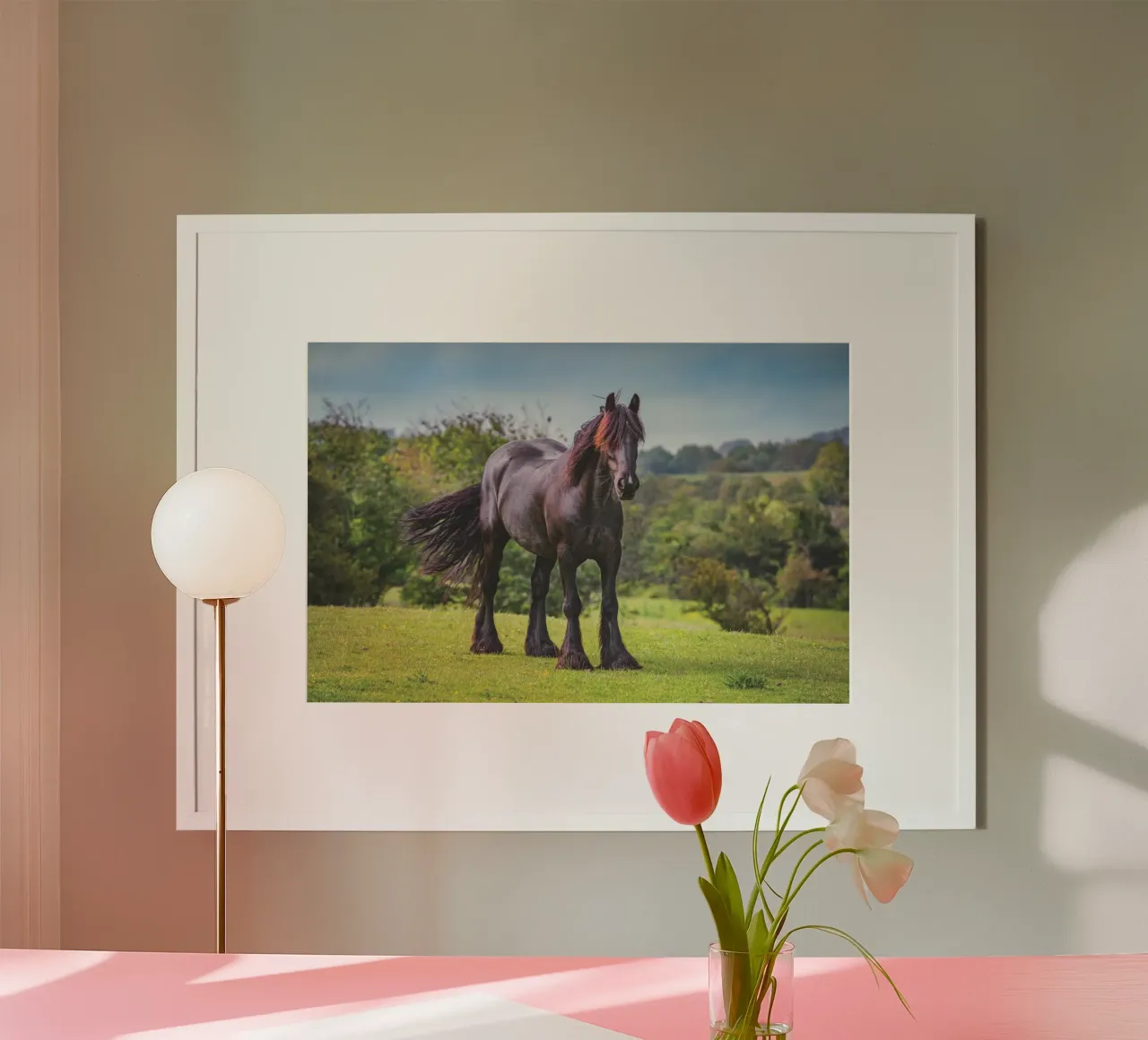 Cavallo nero poster da Dave Hare Photography
