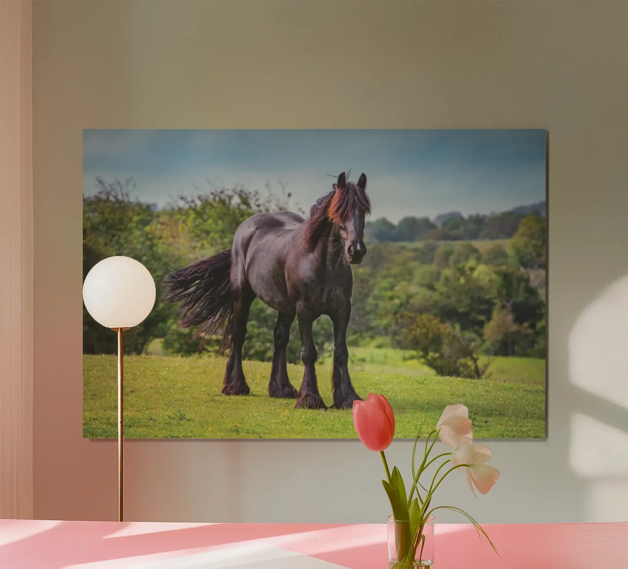 Cavallo nero poster da Dave Hare Photography