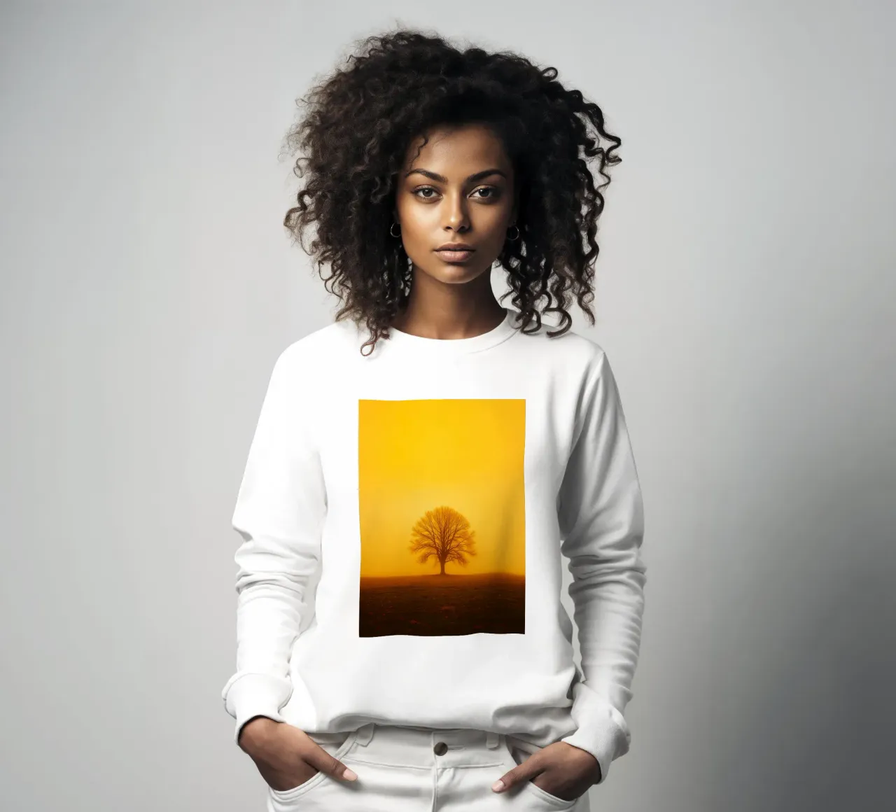arbres simples vue rétro photographie sweat de viantishop